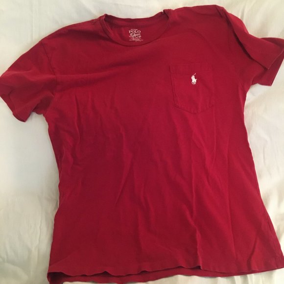Polo by Ralph Lauren Unisex S/S Red T-Shirt - Picture 1 of 4